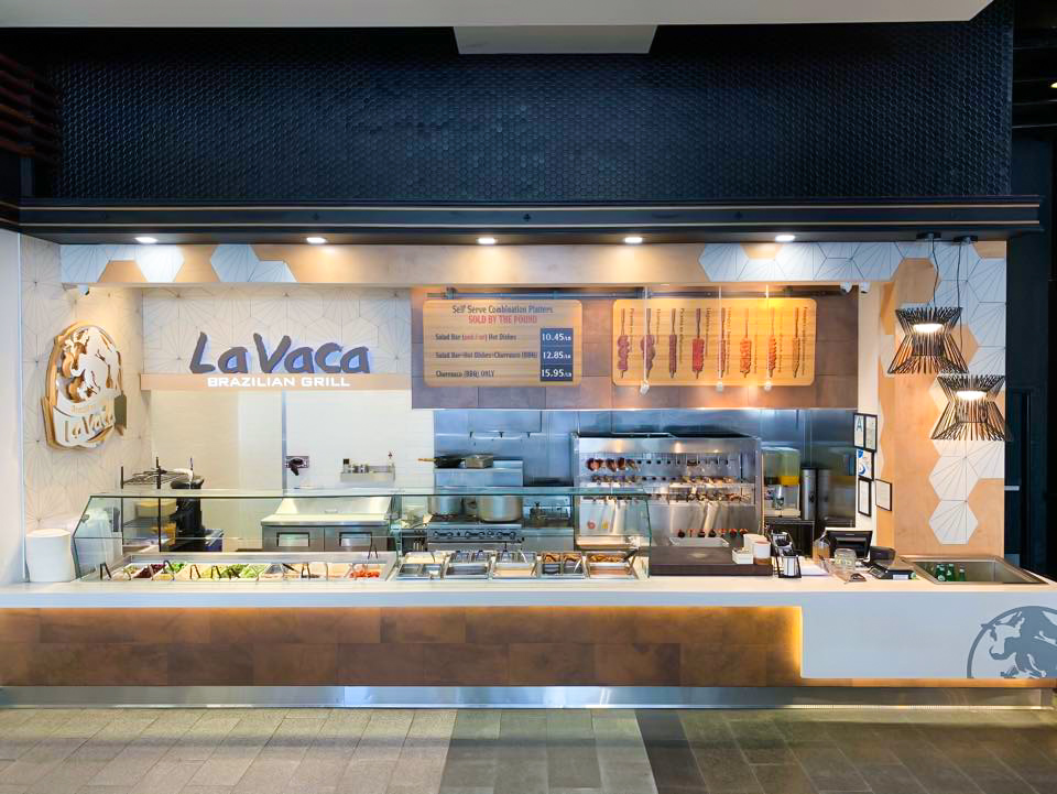 Front store location of La vaca Brazilian Grill Century City