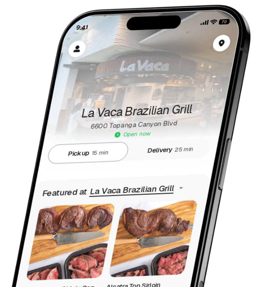 La Vaca Brazilian Grill app preview