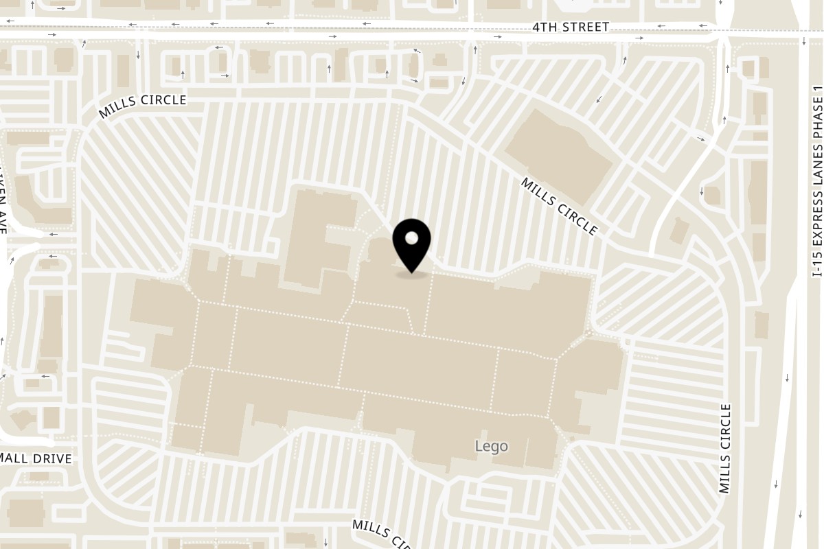 Map showing the location of La Vaca Brazilian Grill Ontario on 1 Mills Cir FC2 in Ontario